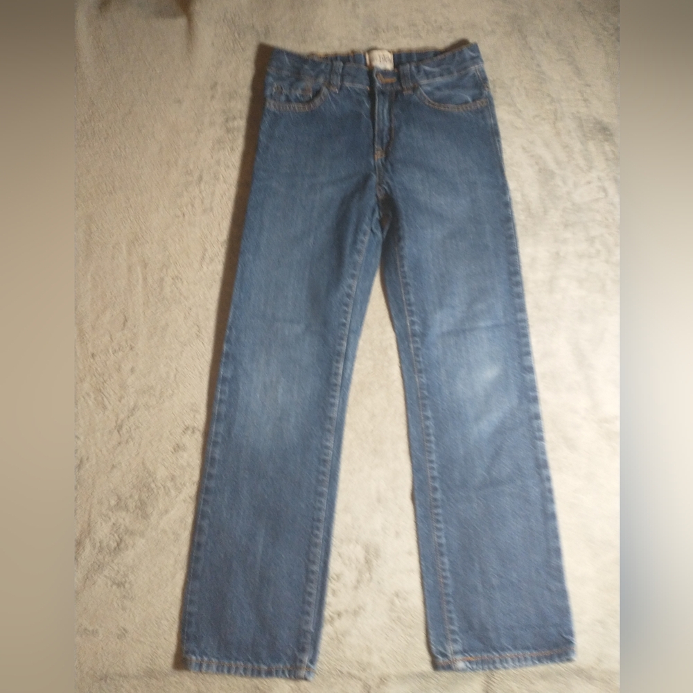 The Children's Place Straight-Leg Blue Washed-Look (RN59284) Jeans - Size 8